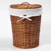 Плетеная корзина для белья с крышкой  WasserKRAFT Leine WB-350-L, изображение 2
