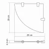 Полка  стеклянная угловая WasserKRAFT  K-533, изображение 3