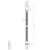 Гибкий шланг металлизированный хром 2 м  Cezares CZR-FMM-200-01 2 м, изображение 2