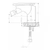 Смеситель для биде однорычажный  WeltWasser WW MX  ESSEN 608, изображение 2