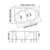 Ванна 1Marka DIANA, Выбрать размер: 150x90, Ориентация: левая, изображение 4