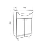 Тумба напольная без  раковины 45/50 1Marka Story с дверцами, Выбрать размер: 45, изображение 6
