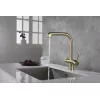 Смеситель для кухни с подключением фильтра и выдвижной лейкой Timo Saona 2346/02FL, Выбрать цвет: Золото, изображение 4