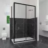 Душевой уголок RGW CL-48B (CL-14B + Z-050-1B), Цвет стекла: прозрачное, Цвет профиля (вариация): Черный, Выбрать размер: 160x100, изображение 2
