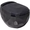 Санфаянс: Унитаз подвесной beWash Bekinger с сиденьем микролифт черный глянец 1 в магазине Акватория
