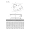 Ванна  акриловая Relisan Ariadna L/R, Выбрать размер: 135х95, Ориентация: левая, изображение 6