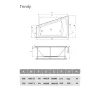 Ванна  акриловая Vayer Trinity L/R, Выбрать размер: 160х120, Ориентация: левая, изображение 4