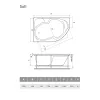 Ванна  акриловая  Relisan Sofi   L/R, Выбрать размер: 160х100, Ориентация: левая, изображение 4