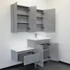 COMFORTY. Тумба-умывальник "Осло-70НД" бетон светлый с раковиной COMO 70, изображение 7