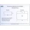 Накладная белая раковина для ванной Gid N9047, изображение 3