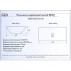 Накладная белая раковина для ванной Gid N9122, изображение 4