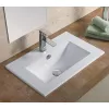 Санфаянс: Встраиваемая сверху белая раковина для ванной Gid NYJ803-50 1 в магазине Акватория