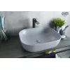 Санфаянс: Накладная серая матовая раковина для ванной Gid Gm1302 1 в магазине Акватория