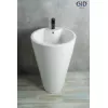 Напольная белая раковина для ванной Gid Nb136, изображение 3