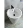 Напольная белая раковина для ванной Gid Nb136, изображение 4