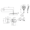 Смеситель Lemark Yeti LM7829C термостатический для душа, встраиваемый, изображение 2