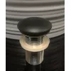 Санфаянс: Донный клапан для раковины CeramaLux RD025 керамический черный матовый без перелива 1 в магазине Акватория