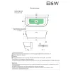 Ванна акриловая Black&White SB115  170*80, изображение 4