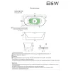 Ванна акриловая  Black&White SB116  170*80, изображение 4