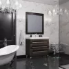 Мебель для ванной: Тумба с раковиной для ванной комнаты OPADIRIS Лаварро-80 венге 1 в магазине Акватория