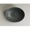 Умывальник чаша накладная овальная Ceramica Nova Element CN6017, Выбрать цвет: Темный антрацит матовый, изображение 2