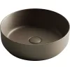 Умывальник чаша накладная круглая Ceramica Nova Element CN6022, Выбрать цвет: Темно-коричневый матовый, изображение 6