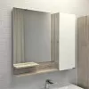 Мебель для ванной: СOMFORTY. Зеркало-шкаф "Мерано-90" белый/дуб дымчатый 1 в магазине Акватория