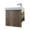 Тумба-умывальник Comforty  Никосия, Выбрать размер: 80, Тип: Тумба подвесная, Выбрать цвет: дуб темный , Комплектация: раковина Fest 80, изображение 6