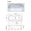 Ванна 1Marka ENNA 170x75, изображение 6