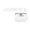 Тумба подвесная Style Line Жасмин 2 60 Люкс белая, PLUS (2 ящ.) с раковиной Даллас 120 L/R, Ориентация: правая, изображение 5