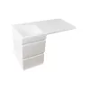 Тумба подвесная Style Line с раковиной  Даллас Люкс белая, PLUS, Выбрать размер: 100, изображение 4