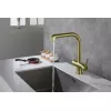 Смеситель для кухни Timo Saona 2346/17FL с подключением фильтра и выдвижной лейкой  золото матовое, изображение 2