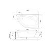 Акриловая ванна Royal Bath  ALPINE, Выбрать размер: 150x100, Ориентация: правая, изображение 4