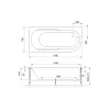 Акриловая ванна Royal Bath  AZUR, Выбрать размер: 140x80, Ориентация: левая, изображение 4