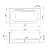 Гидромассажная ванна Royal Bath  AZUR STANDART, Выбрать размер: 140x80, Ориентация: левая, изображение 2