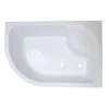 Душевой угол Royal Bath RB 8120BK ассиметричный, Цвет стекла: прозрачное, Цвет профиля: Белый, Ориентация: правая, изображение 5