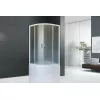 Душевой угол Royal Bath RB BK четверть круга, Цвет стекла: матовое, Цвет профиля: Белый, Выбрать размер: 90x90, изображение 2