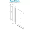 Душевая штора Royal Bath  RB BV814-CH 80х140 (рифленое), изображение 3