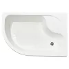 Душевой угол Royal Bath RB 8120BK ассиметричный, Цвет стекла: матовое, Цвет профиля: Черный, Ориентация: правая, изображение 2