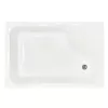 Душевой угол Royal Bath RB 8100BP/RB8120BP прямоугольный, Цвет стекла: прозрачное, Цвет профиля: Черный, Выбрать размер: 120x80, Ориентация: правая, изображение 3