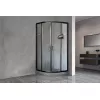 Душевой уголок Royal Bath RB HKD RB HK четверть круга, Высота поддона: Приобретается отдельно, Цвет профиля (вариация): Черный, Выбрать размер: 90x90, Цвет стекла: прозрачное, изображение 2