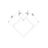 Душевой поддон Royal Bath  RB квадратный, Тип поддона: Низкий, Выбрать размер: 80x80, изображение 4