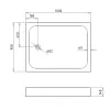 Душевой поддон Gemy прямоугольный акриловый, Выбрать размер: 100x90, изображение 2