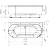 Ванна акриловая Radomir Вальс Макси 180х80, Внешний вид: несъемная панель, изображение 19