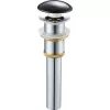 Санфаянс: Донный клапан без перелива Gid BL100 черный глянцевый керамический 1 в магазине Акватория