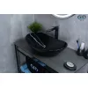 Накладная раковина для ванной Gid BL9811 черная глянцевая, Выбрать цвет: Черный глянцевый, изображение 4