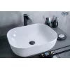 Санфаянс: Накладная раковина для ванной Gid D1302 белая 1 в магазине Акватория