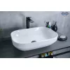 Санфаянс: Накладная раковина для ванной Gid D1468 белая 1 в магазине Акватория