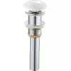 Санфаянс: Донный клапан без перелива Gid WH100 белый керамический 1 в магазине Акватория
