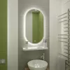 Мебель для ванной: Зеркало ACWEN "Prime White Led" 45х80 в МДФ раме 1 в магазине Акватория